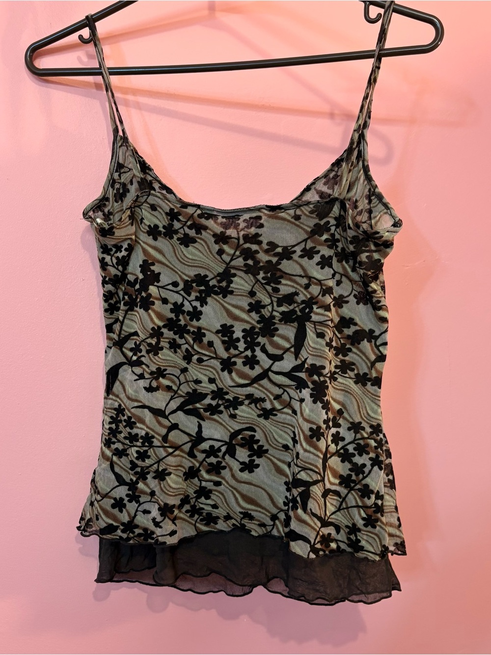 Mesh Floral Cami Top - Picture 10 of 10
